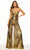 Sherri Hill 56404 - Metallic Pleated Jumpsuit Evening Dresses