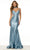 Sherri Hill 57063 - Sheer Sides V-Neck Mermaid Gown Special Occasion Dress