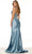 Sherri Hill 57063 - Sheer Sides V-Neck Mermaid Gown Special Occasion Dress