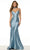 Sherri Hill 57063 - Sheer Sides V-Neck Mermaid Gown Special Occasion Dress