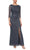 SLNY 9133251 - Glitter Sheath Evening Dress Mother of the Bride Dresses 4 / Smoke