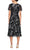 SLNY 9155206 - Surplice V-Neck Printed Evening Dress Cocktail Dresses