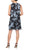 SLNY 9171927 - Sleeveless Floral Short Dress Wedding Guest