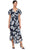 SLNY 9172111 - Floral Chiffon Wrap Dress with High-Low Hem Special Occasion Dress