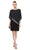 SLNY SL111176 - Asymmetric Capelet Formal Dress Cocktail Dresses 16 / Coronet/Silver