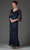 Soulmates D1108 - 3/4 Sleeve V-Neck Formal Dress Mother of the Bride Dresses Black / XL