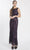 Soulmates D1312 - Sleeveless Lace Bateau Neck Long Dress Evening Dresses Navy / M