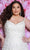 Sydney's Closet Bridal SC5330 - V-Neck 3D Floral Applique Bridal Gown Bridal Dresses