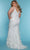 Sydney's Closet Bridal SC5330 - V-Neck 3D Floral Applique Bridal Gown Bridal Dresses