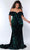 Sydney's Closet JK2313 - Allover Sequin Mermaid Evening Dress Evening Dresses 10 / Peacock