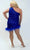 Sydney's Closet JK2401 - Asymmetric Feather Hem Cocktail Dress Cocktail Dresses