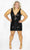 Sydney's Closet JK2404 - Fully Sequin Plunging Cocktail Dress Cocktail Dresses 10 / Black