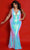 Sydney's Closet JK2405 - Cutout Back V-Neck Evening Dress Evening Dresses 10 / Unicorn