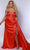 Sydney's Closet JK2408 - Rhinestone Accent Sheath Evening Dress Evening Dresses 10 / Scarlet