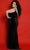 Sydney's Closet JK2412 - Beaded Fringe V-Neck Evening Dress Evening Dresses