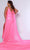 Sydney's Closet JK2413 - V-Neck Detachable Cape Evening Dress Evening Dresses