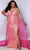 Sydney's Closet JK2413 - V-Neck Detachable Cape Evening Dress Evening Dresses