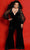 Sydney's Closet JK2414 - Velvet Puff Long Sleeve Jumpsuit Formal Pantsuits