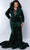 Sydney's Closet JK2421 - Long Sleeve Velvet Sequin Evening Dress Evening Dresses