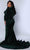 Sydney's Closet JK2421 - Long Sleeve Velvet Sequin Evening Dress Evening Dresses