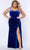 Sydney's Closet SC7342 - Sweetheart High Slit Evening Gown Evening Dresses 14 / Royal