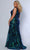 Sydney's Closet SC7368 - Sleeveless Laser Cut Sequin Evening Gown Evening Dresses