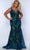 Sydney's Closet SC7368 - Sleeveless Laser Cut Sequin Evening Gown Evening Dresses