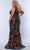 Sydney's Closet SC7368 - Sleeveless Laser Cut Sequin Evening Gown Evening Dresses