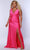 Sydney's Closet SC7369 - Ruched Bodice Sleeveless Prom Dress Prom Dresses 14 / Fuchsia