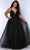 Sydney's Closet SC7371 - Lace Applique Sleeveless Prom Gown Ball Gowns