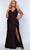 Sydney's Closet SC7376 - Sparkling V-Neck Evening Gown Evening Dresses