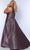 Sydney's Closet SC7378 - Shimmer Metallic V-Neck Prom Dress Prom Dresses