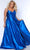 Sydney's Closet SC7380 - Corset Satin A-Line Prom Dress Prom Dresses 14 / Royal