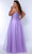 Sydney's Closet SC7384 - Lace Appliqued V-Neck Prom Dress Prom Dresses