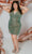 Sydney's Closet SC8110 - Multi-Colored Sequin Sleeveless Cocktail Dress Cocktail Dresses 14 / Green Surge