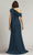 Tadashi Shoji ALG18371L - Bow Accent Asymmetric Evening Gown Evening Dresses