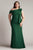 Tadashi Shoji ALG18371LQ - Draped Asymmetric Neck Formal Gown Evening Dresses 14Q / Bamboo