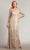 Tadashi Shoji ATV18236L - Embroidered Quarter Sleeve Formal Gown Evening Dresses