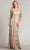 Tadashi Shoji ATV18236L - Embroidered Quarter Sleeve Formal Gown Evening Dresses