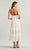 Tadashi Shoji - BNM20019MD Embroidered Sleeveless Formal Dress - 1 pc Ivory/Petal In Size 2 Available Wedding Dresses 2 / Ivory/Petal