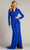 Tadashi Shoji BOS23357L - High Slit Trumpet Gown Mother Of The Bride Dresses