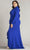 Tadashi Shoji BOS23357LQ - Ruched Detailed Long Sleeve Evening Gown Mother Of The Bride Dresses