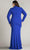 Tadashi Shoji BOS23357LQ - Ruched Detailed Long Sleeve Evening Gown Mother Of The Bride Dresses