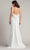 Tadashi Shoji BOS24104L - Beckwith Rosette Low Back Evening Gown Wedding Dresses