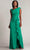 Tadashi Shoji BOS24245L - Cap Sleeve Ruffle Detail Dress Mother of the Bride Dresses XXS / Aloe Green