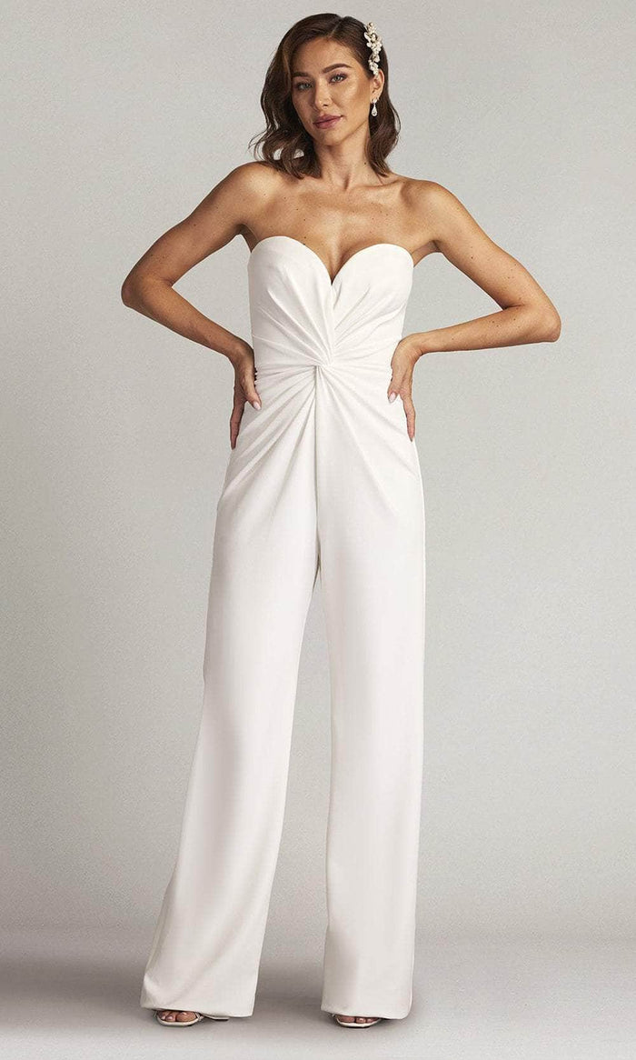 Tadashi Shoji BOS24375Y - Strapless Sweetheart Neck Jumpsuit Bridesmaid Dresses XXS / Ivory