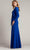 Tadashi Shoji BOS24469L - Draped V-Neck Evening Gown Mother Of The Bride Dresses