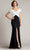 Tadashi Shoji BOS24730L - Cross Bodice Evening Dress Mother Of The Bride Dresses XXS / Ivory/Black