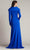 Tadashi Shoji BOS24732L - Pasco Crepe Sheath Portrait Collar Gown Mother of the Bride Dresses