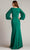 Tadashi Shoji BOS24911L - Bishop Sleeve Gown with Slit Mother of the Bride Dresses